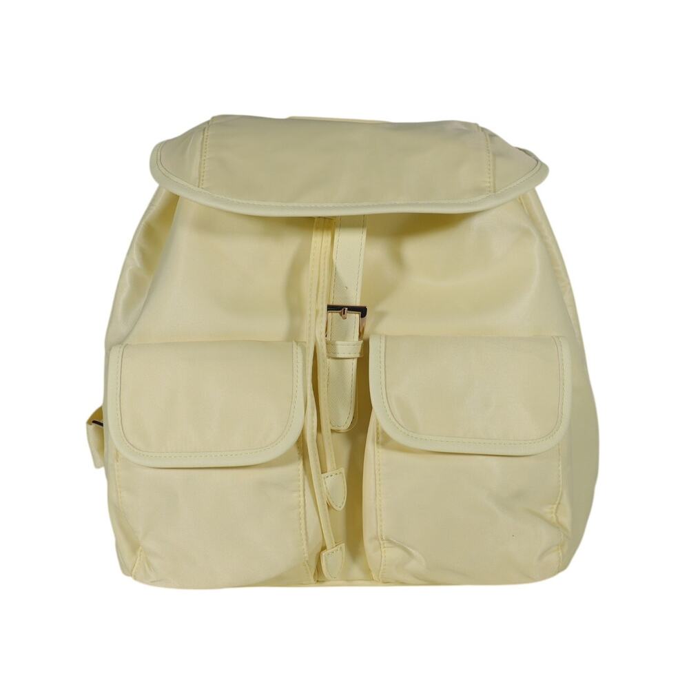 Year of Ours Nylon Drawstring Lightweight Backpack - Baby Yellow - NWT